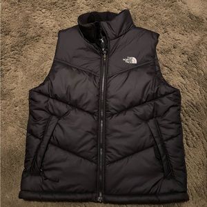 Black The North Face Puffer Vest